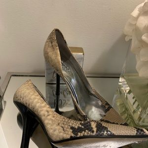 Guess snakeskin high heels